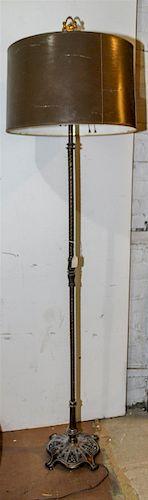 An American Art Deco Style Floor Lamp Height 55 inches.