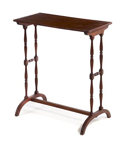 A Mahogany Side Table Height 26 1/2 x width 23 5/8 x depth 11 5/8 inches.