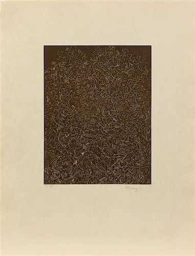 * Mark Tobey, (American, 1890-1976), Psaltery, 1st Form, 1974