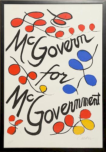 Alexander Calder, (American, 1898-1976), McGovern for Government