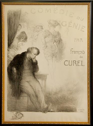 Charles Leandre, (French, 1892-1934), La Comedie de Genie par Francois de Curel, 1921