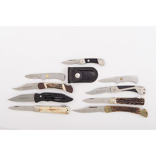 9 Assorted German Puma Pocket Knives 