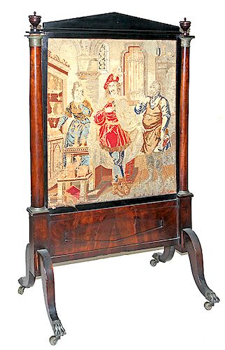 Tapestry Fire Screen 