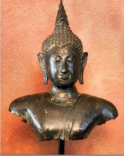 Sukhothai Buddha, Bronze, Thailand, 14/15th Century
