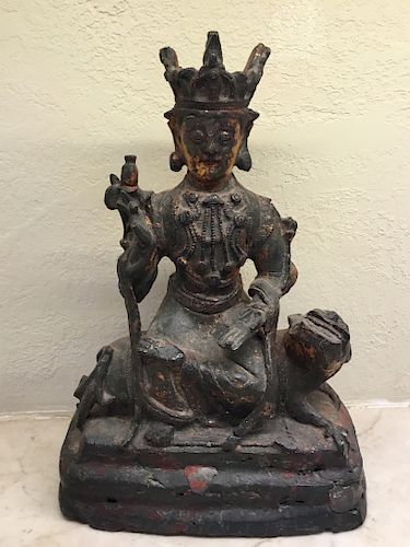 Gilded Bronze Bodhisattva Avalokiteshvara, Korean, 16th