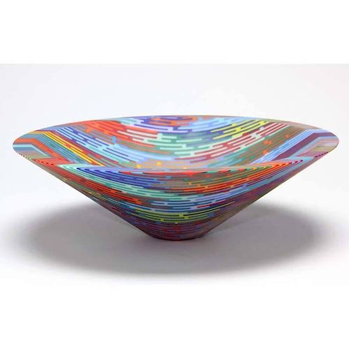 Kremer Glass Studios, "Rainbow Bowl"
