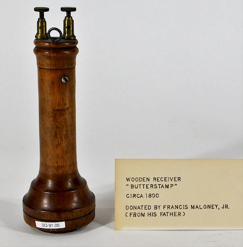 C.1890 Butterstamp Telephone Receiver Transmitter