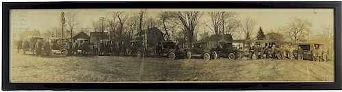 Telephone Linemen Worker Model T Truck Photograph