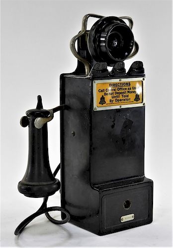 C.1920 Gray Telephone Pay Station Co Hartford CT
