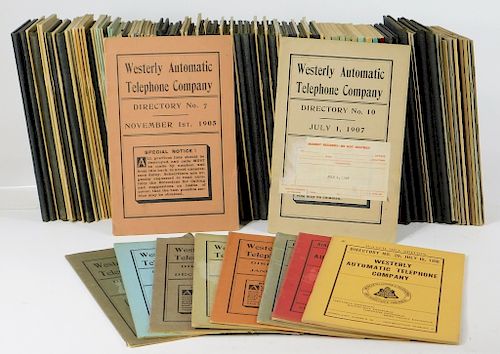 1905-1961 Westerly RI Telephone Directories