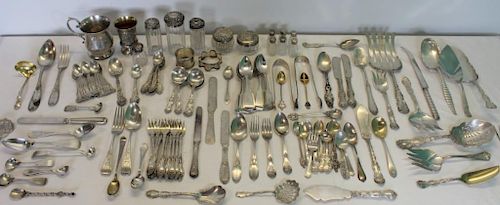 STERLING. Assorted Grouping of Silver Flatware.