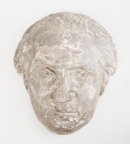 Hollow-Cast Plaster Half-Rounded Head of George Washington