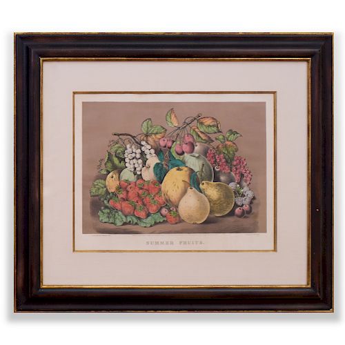 Currier & Ives, Publishers: Summer Fruits and Autumn Fruits