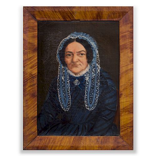 American School: Portrait of a Woman in a Bonnet