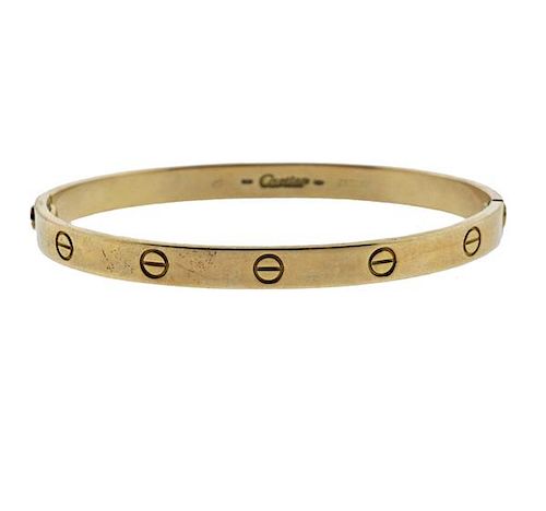 Cartier Love 18k Yellow Gold Bracelet Size 20