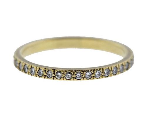 Tiffany &amp; Co Embrace 18K Gold Diamond Eternity Band Ring