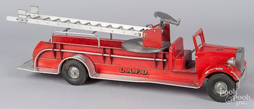 Smith Miller pressed steel L.A.F.D. ladder truck