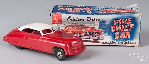Marx plastic friction fire chief car