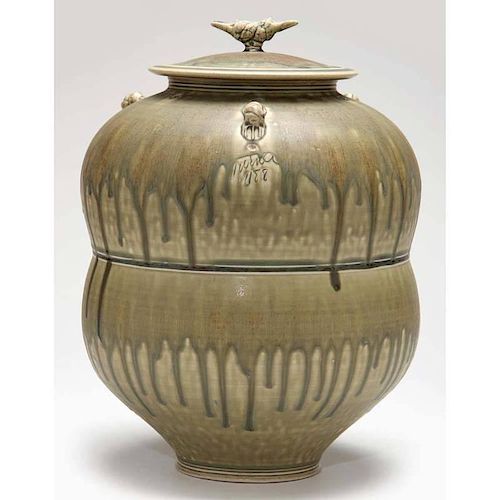 Studio Pottery, Tom Turner Pottery, Bi-Fold Jar