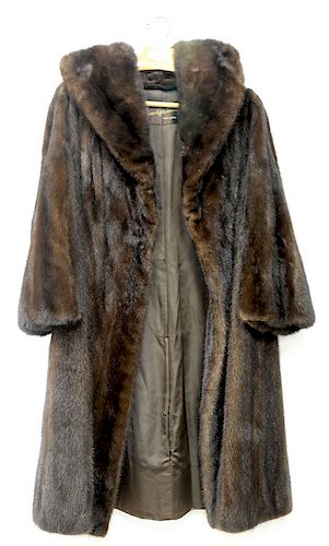 Penn-Fifth Avenue womans long mink fur coat (hanger not included)