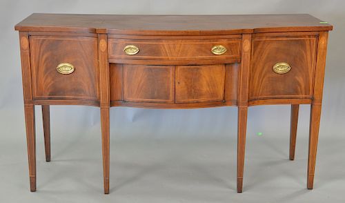 Federal style mahogany sideboard with line inlays