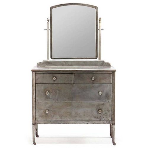 American Machine Age Dresser with Mirror