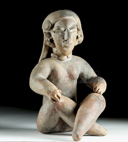 Chorrera Pottery Seated Female Figure