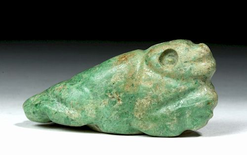 Mayan Jade Pendant, Lizard Form