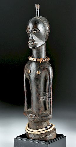 Early 20th C. Songye Carved Wood Magic Figure