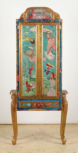 Jane Gilday (American, b. 1951) Painted Cabinet