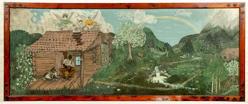 Important Eulah Needham (American, 1895-1982) Tennessee Folk Art Painting