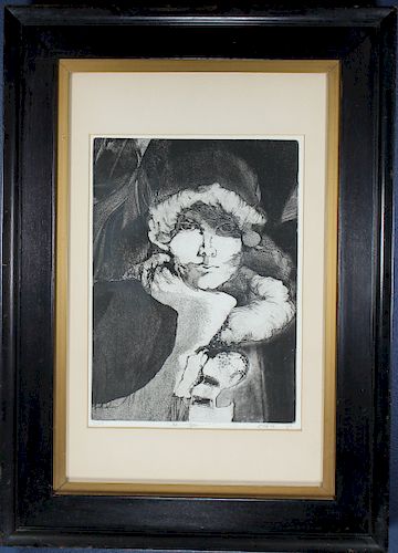 "The Stare", 1965 Lithograph, Signed