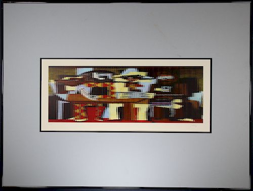 In the Manner of Yaacov Agam, Signed Lithograph