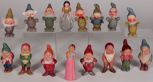 A GROUP OF DISNEY SNOW WHITE FIGURAL ITEMS
