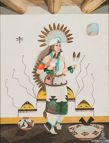 Rafael Medina, Zia (b. 1929), Zia Pueblo Sun Dance