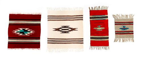 Chimayo , Four Small Weavings
