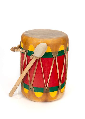 Taos , Painted Drum