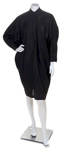 * A Koos Black Linen Dress, No size.