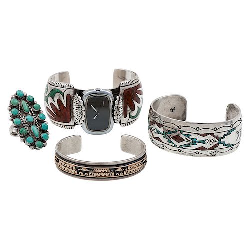 Zuni and Navajo Bracelets and Ring