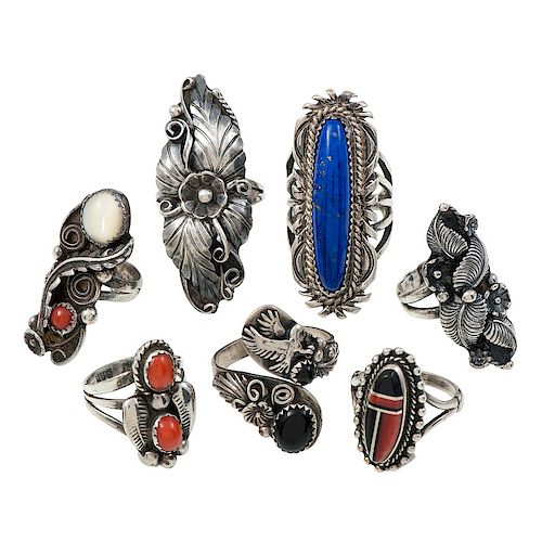 A Collection of Navajo and Southwestern Rings