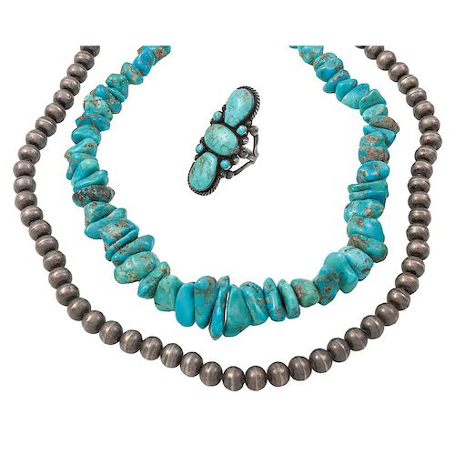 Navajo Silver and Turquoise Jewelry PLUS
