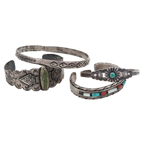 Zuni and Southwestern Silver Bracelets