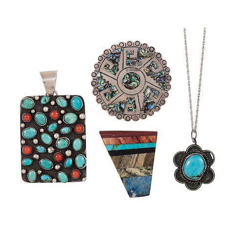 Southwestern and Mexican Inlay Pendants