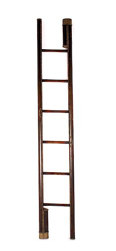 Edwardian Folding Library Ladder
