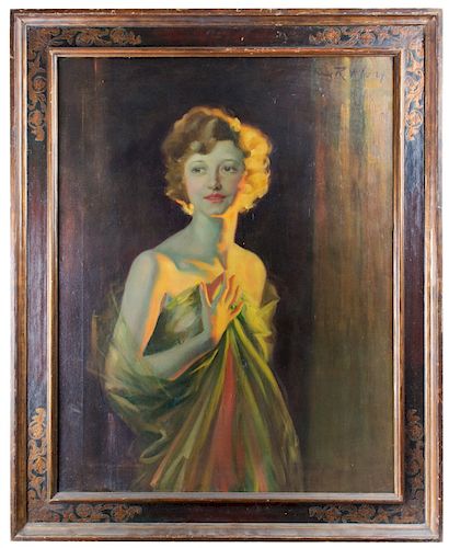 Irving Ramsey Wiles Portrait Oil:  Ada May Weeks