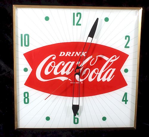 Vintage 1950's Coca-Cola Advertising Clock