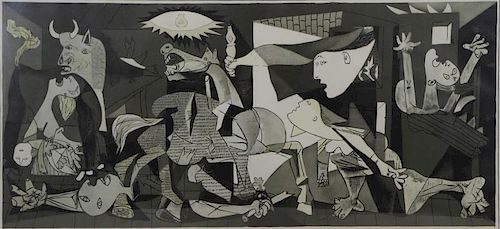 After PICASSO. Offset Lithograph "Guernica".