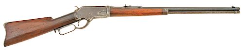 Whitney Scharf Model 1886 Lever Action Sporting Rifle 