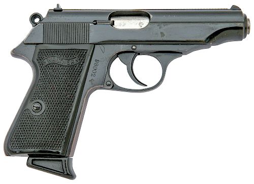 Walther PP Semi-Auto Pistol with Wiesbaden Police Markings