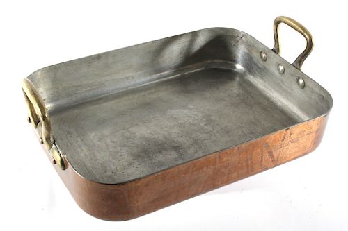 Williams Sonoma Import French Copper Roasting Pan